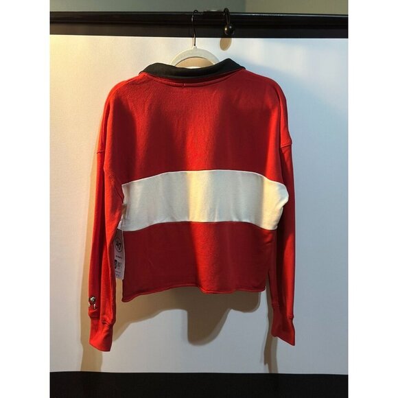 NWT UGA GA Bulldogs Women's Oversized Cropped Med sweatshirt 47 Brand - Picture 3 of 9